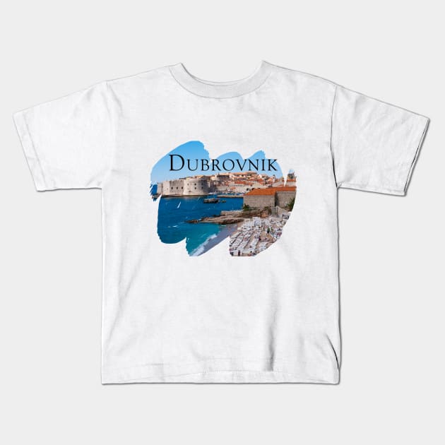 Dubrovnik Kids T-Shirt by RaeTucker